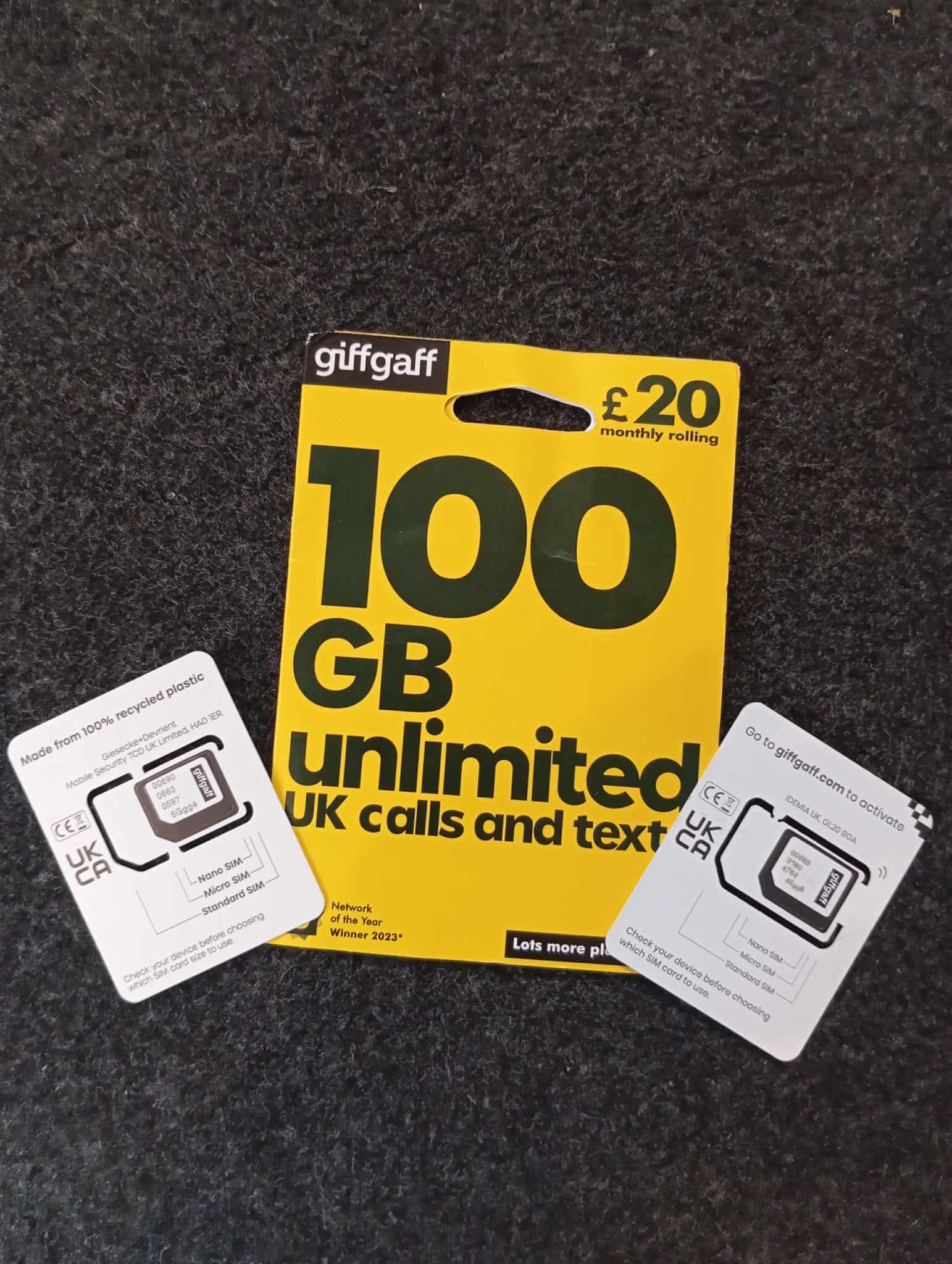 UK GiffGaff SIM