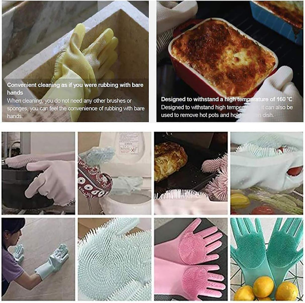 Silicon Magic Reusable Dishwashing Gloves
